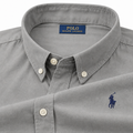 Oxford Grey Shirt Navy Blue
