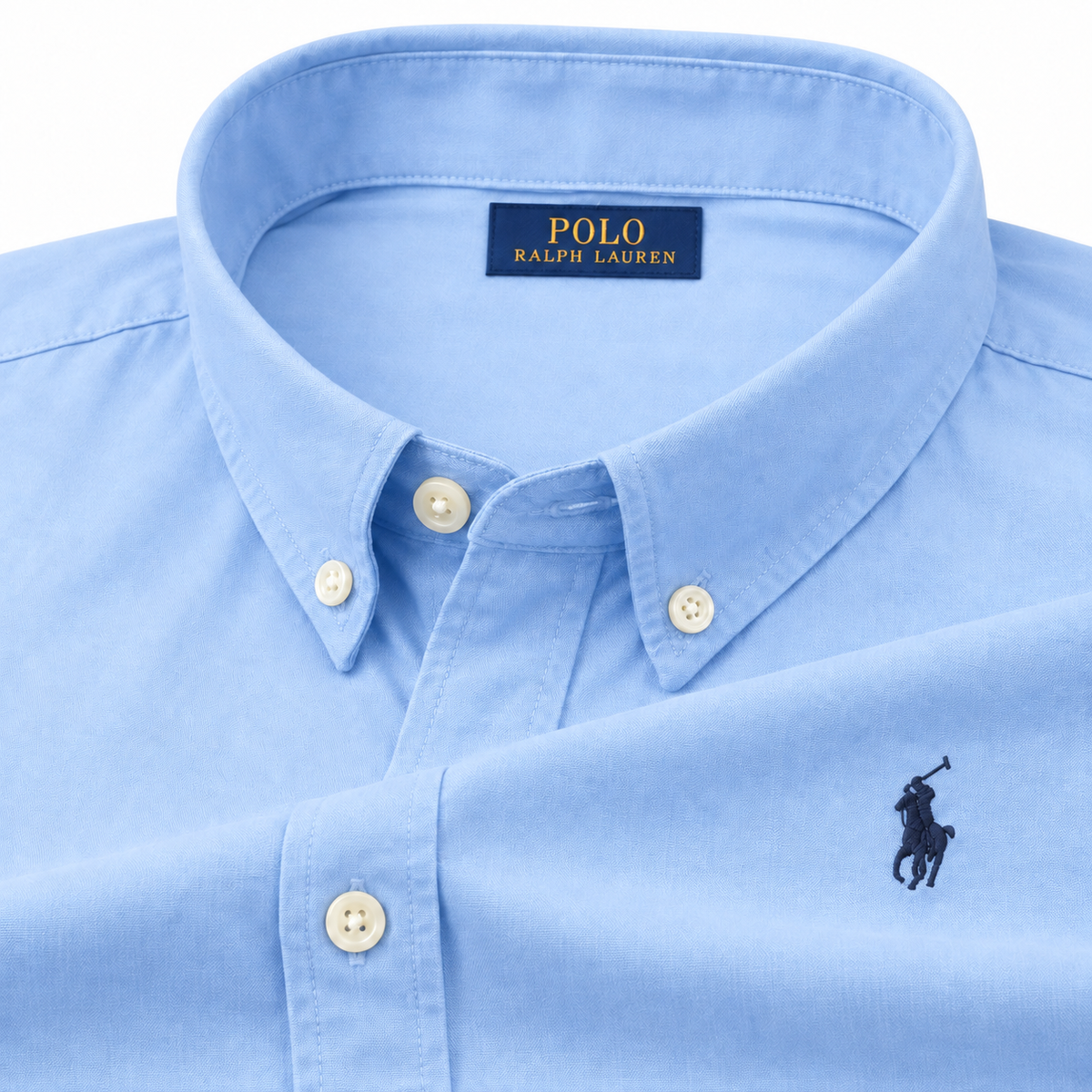 Sky Blue Oxford Shirt Logo