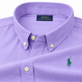 ABD Lavendar Oxford Shirt Green logo