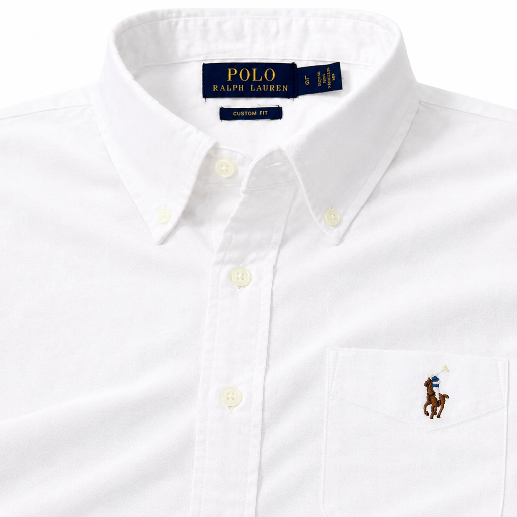 RL Shirt white (With Pocket)