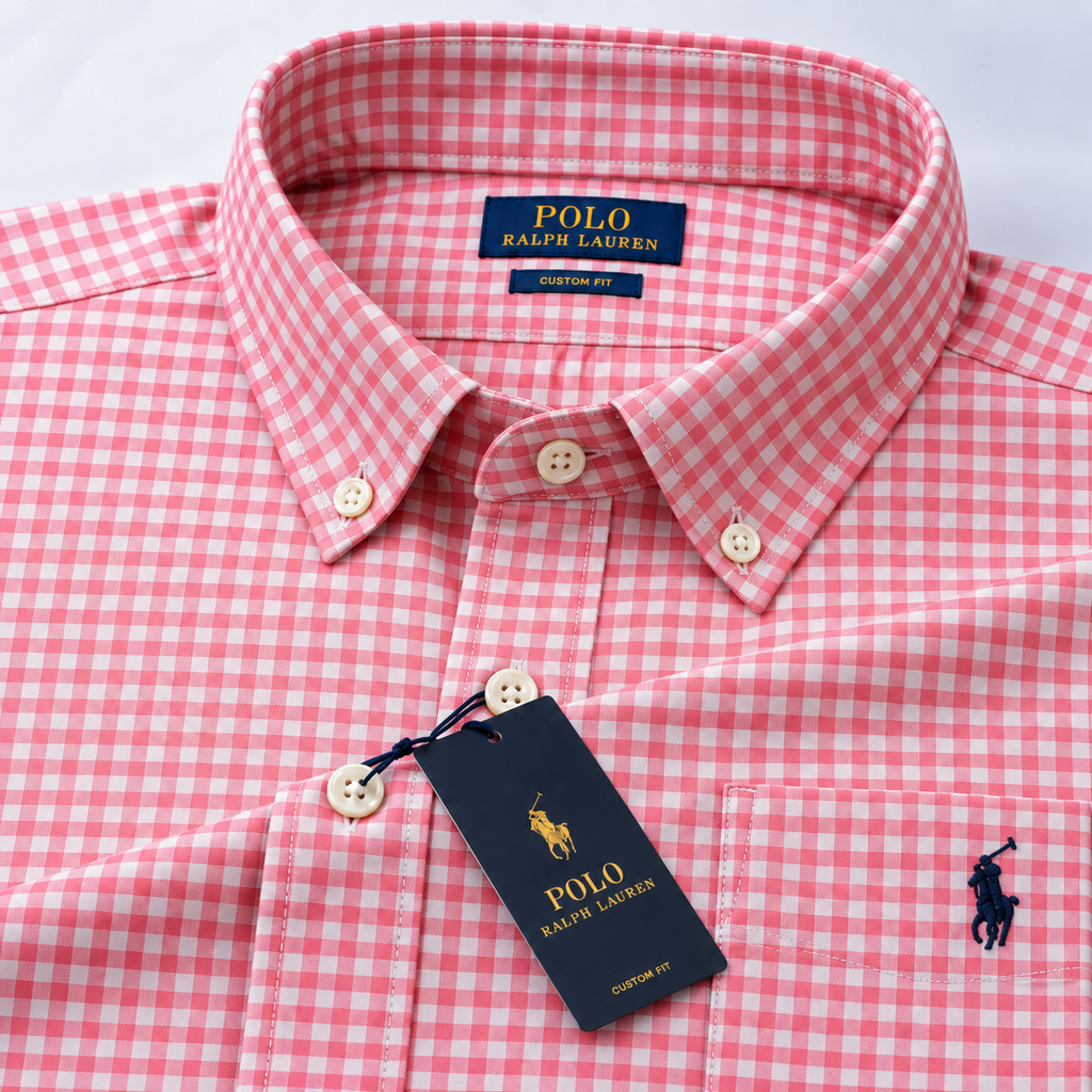 RL Shirt Pink Checks