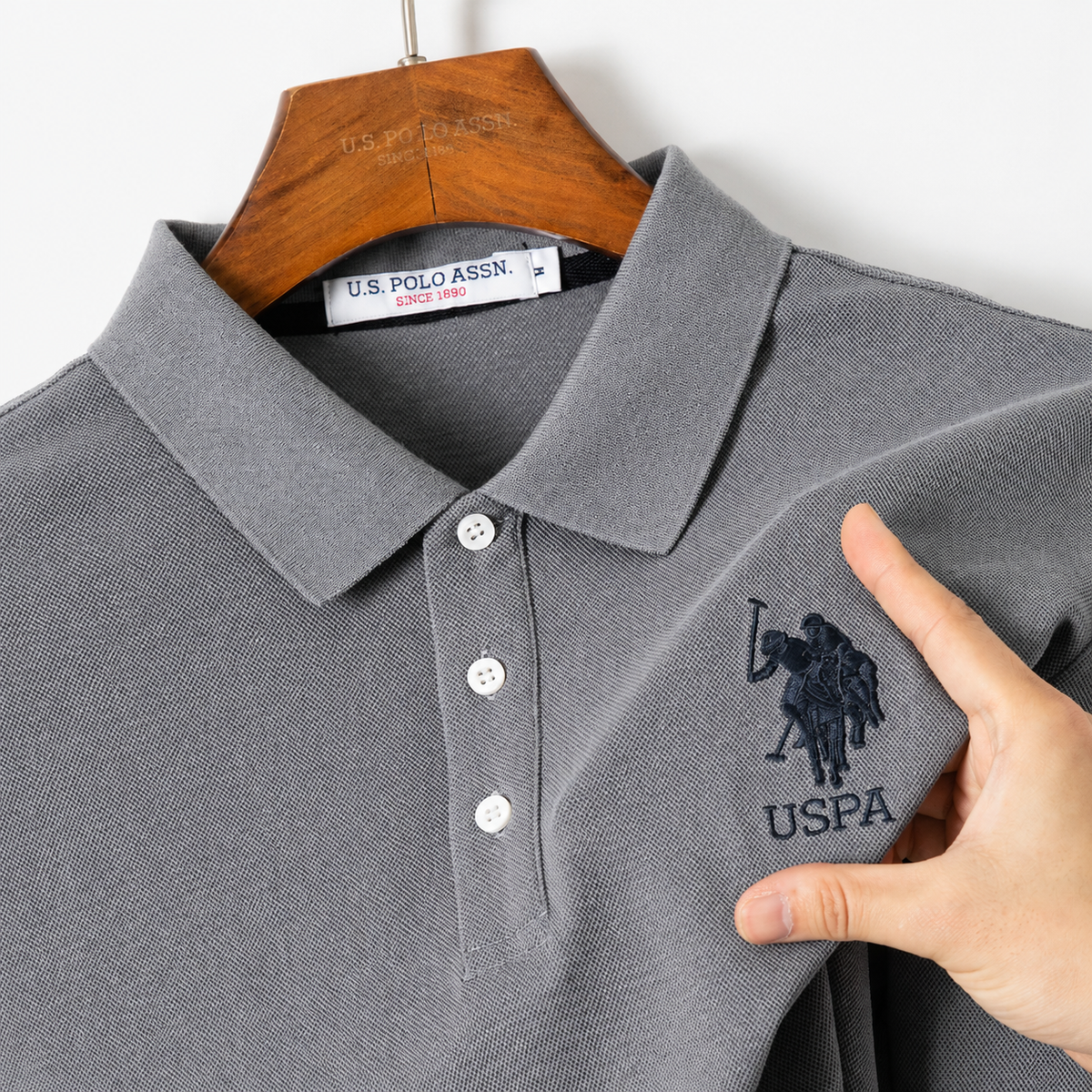 Grey Polo T-Shirt (U)