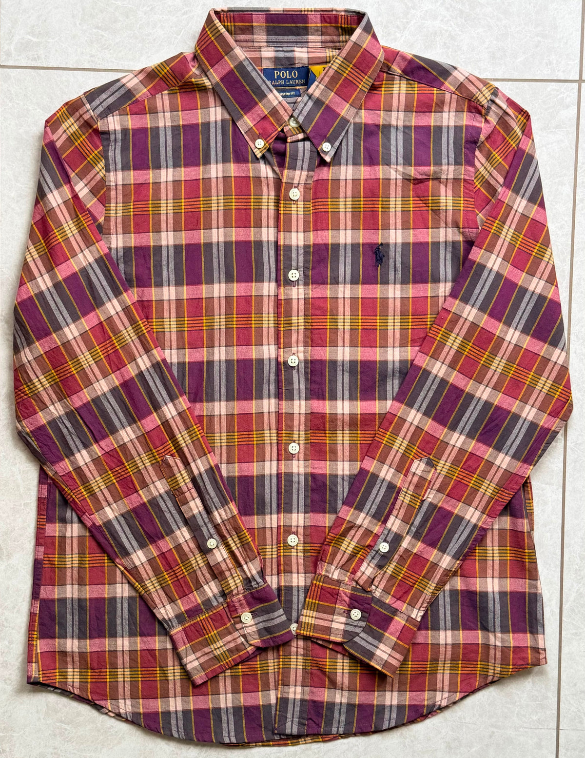 RL Madras cotton purple checks (super soft)